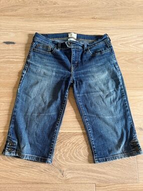 Vintage Y2k Levi's 515 Skimmer Blue Demin Low Waisted Shorts